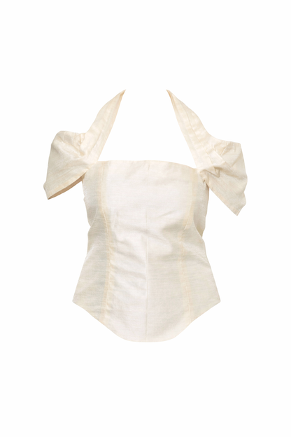 Nightfall Cream Corset Top