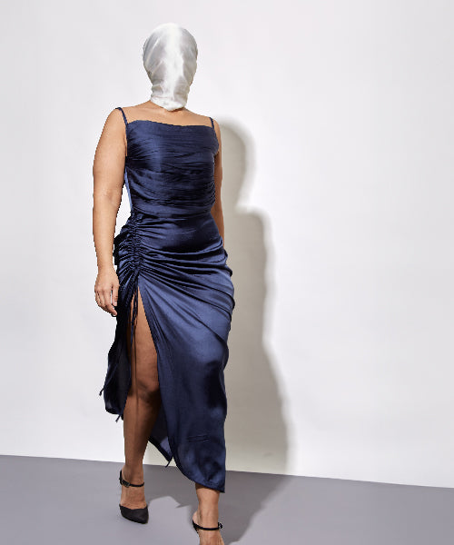 Midnight Navy Blue Dress